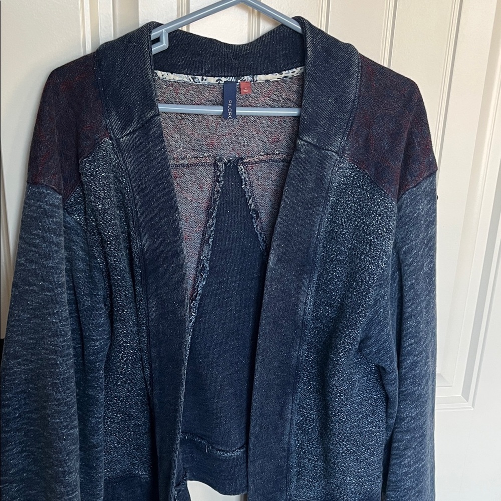 Anthropologie navy cardigan
